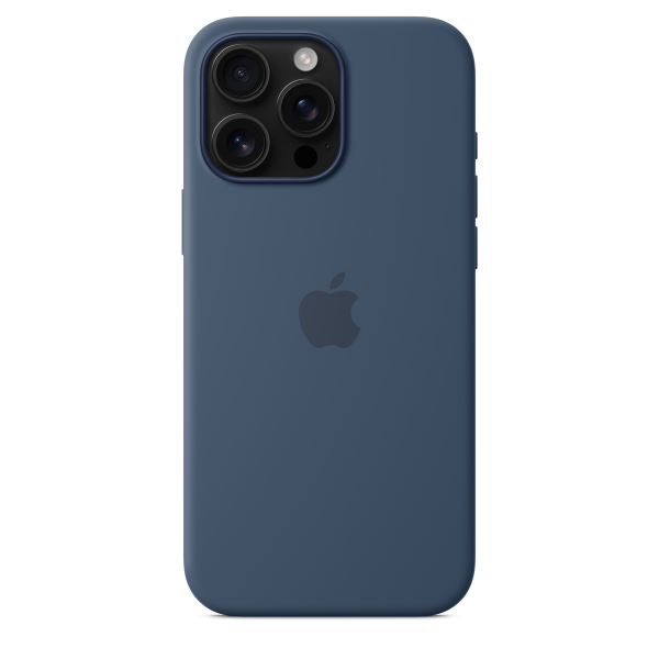 Funda de silicón con MagSafe para el iPhone 16 Pro Max - Azul denim For Discount