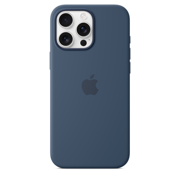 Funda de silicón con MagSafe para el iPhone 16 Pro Max - Azul denim For Discount