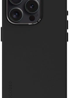 Case de silicona antimicrobiana DECODED para iPhone 15 Pro Max -  Negro Discount