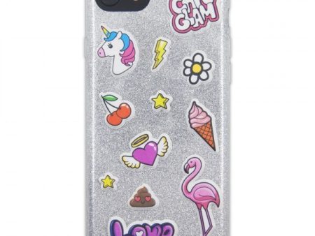 Case Puffy Stickers iPhone 6, 6s, 7 y 8 Chic Cheap