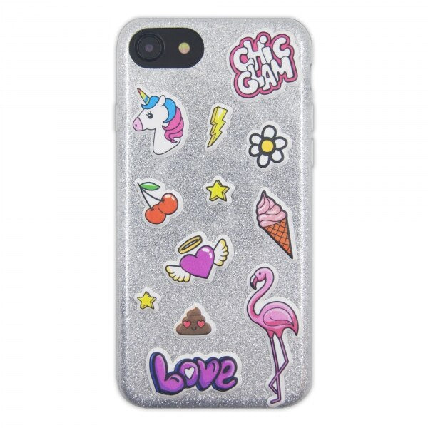 Case Puffy Stickers iPhone 6, 6s, 7 y 8 Chic Cheap