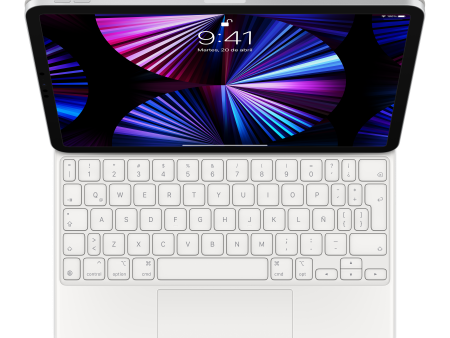 Magic Keyboard para el iPad Pro de 11 pulgadas (tercera generación) y el iPad Air (quinta generación) - Español (América Latina) - Blanco Online Hot Sale