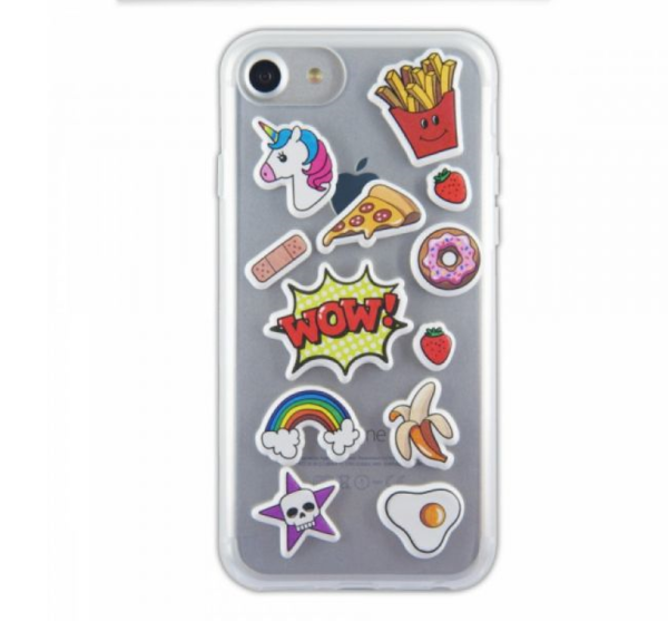 Case puffy stickers Para iPhone 6, 6s, 7 & 8 Online now