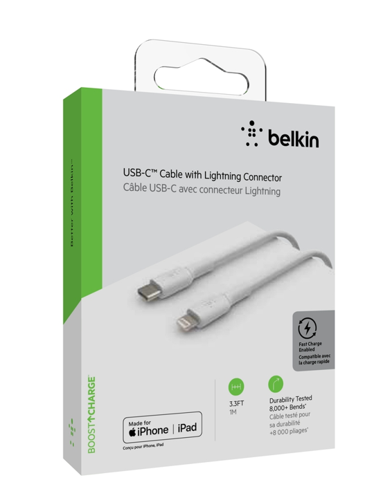 Cable Belkin USB-C a Lightning - 1M - Mixit - Blanco Online Sale