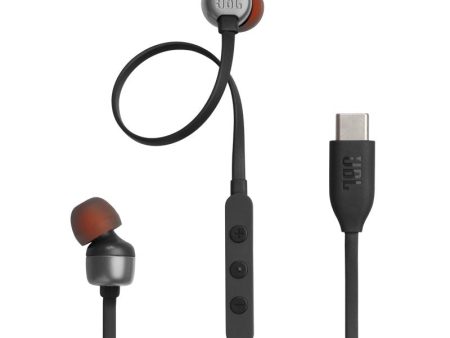 AUDIFONOS JBL TUNE 310C IN EAR USBC BLK Supply