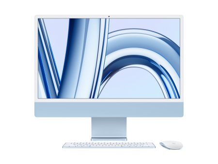 iMac con pantalla Retina 4,5K de 24 pulgadas: Chip M3 de Apple con CPU de 8 núcleos y GPU de 10 núcleos, 256 GB SSD - Azul Supply