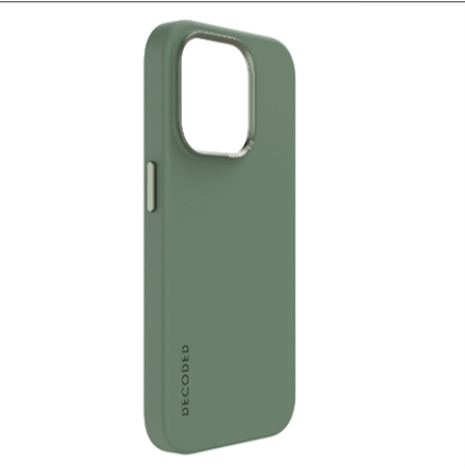 Case de silicona antimicrobiana DECODED para iPhone 15 Pro -  Verde Discount