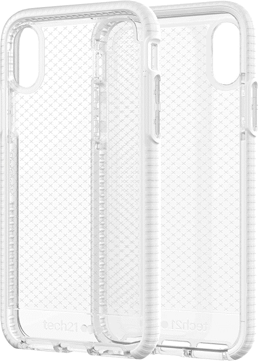 Case TECH21 EVO CHECK Para iPhone X - Transparente Blanco (exclusivo de Apple) on Sale