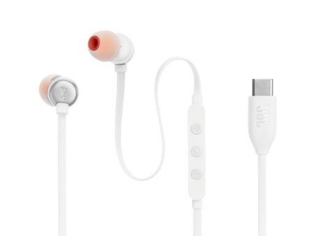 AUDIFONOS JBL TUNE 310C IN EAR USBC WHT on Sale