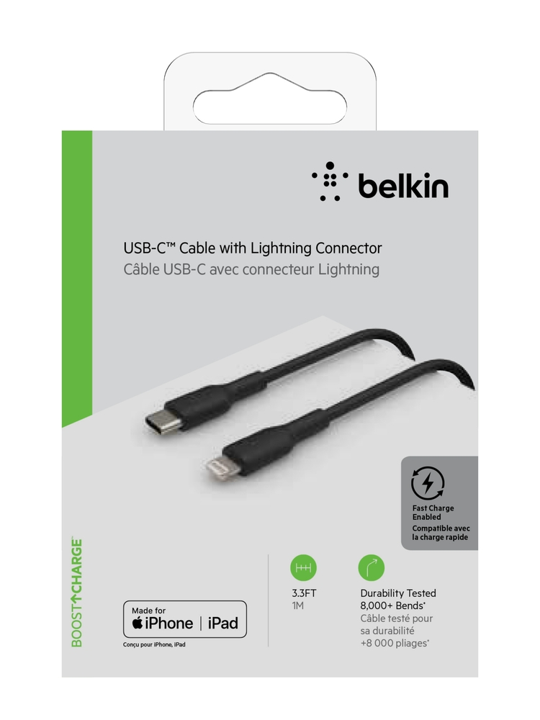 Cable Belkin USB-C a Lightning - 1M - Mixit - Negro Cheap