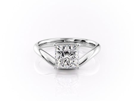 The Berta Set With A 1.5 Carat Princess Moissanite Online Hot Sale