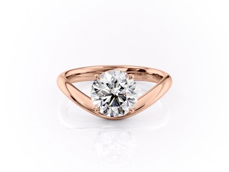 The Berta Set With A 1.5 Carat Round Moissanite on Sale