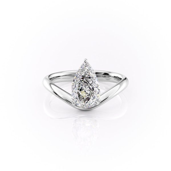 The Berta Set With A 3 Carat Pear Moissanite Sale