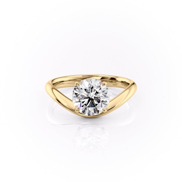 The Berta Set With A 2.5 Carat Round Moissanite on Sale