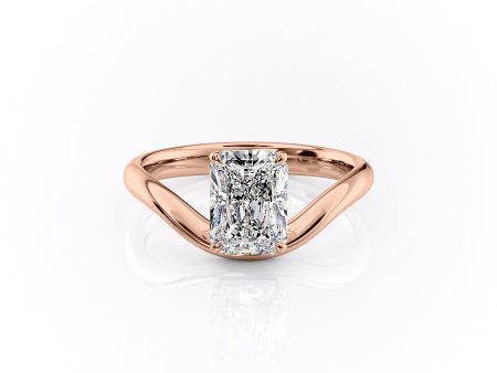 The Berta Set With A 1.5 Carat Radiant Moissanite Online Hot Sale