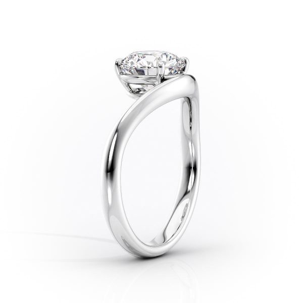 The Berta Set With A 4.5 Carat Pear Moissanite on Sale