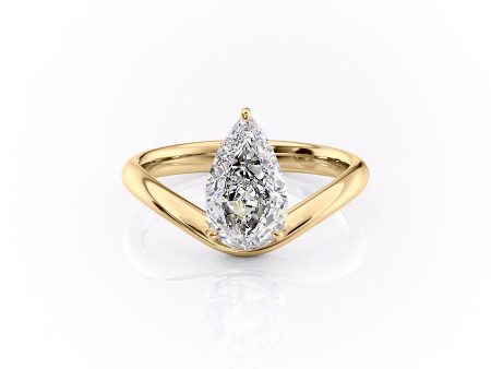 The Berta Set With A 3.5 Carat Pear Moissanite For Discount