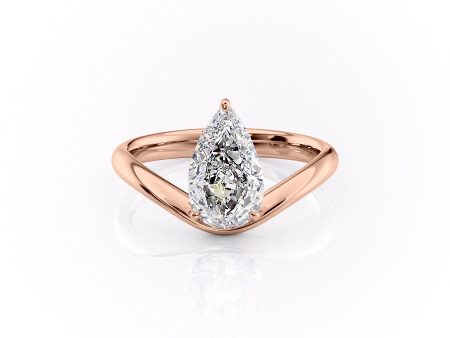 The Berta Set With A 1.5 Carat Pear Moissanite Fashion